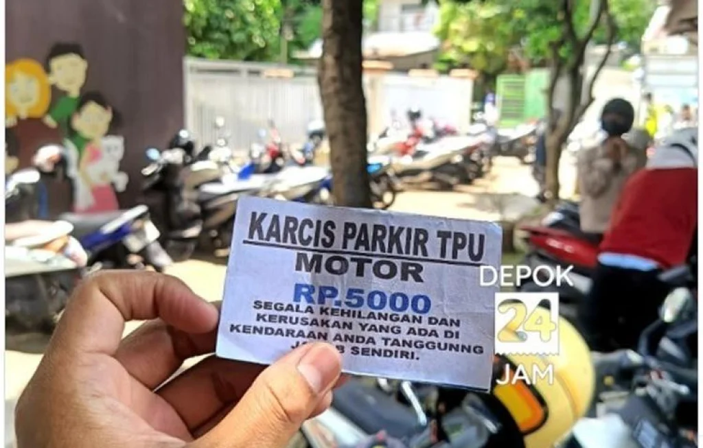 Karcis Parkir TPU Depok